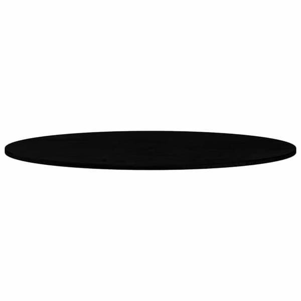 vidaXL Bordplate mørkebrun 120x60x2 cm oval heltre eik