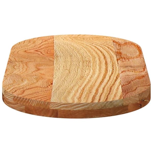 vidaXL Bordsskiva ljusbrun 80x40x4 cm massiv ek oval
