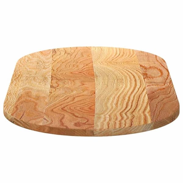 vidaXL Pöytälevy Vaaleanruskea 100x50x2 cm Massiivipuu Tammi Soikea