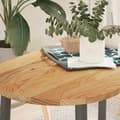 Pikkukuva 2 / 11: vidaXL Pöytälevy Vaaleanruskea 100x50x2 cm Massiivipuu Tammi Soikea