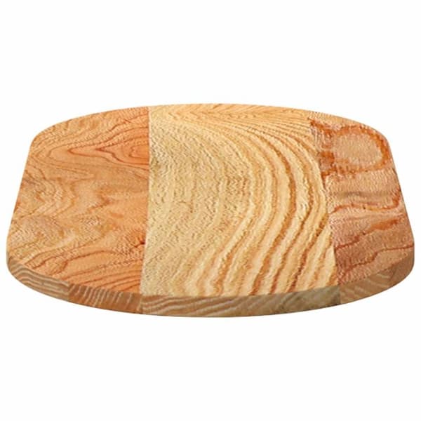 vidaXL Pöytälevy Vaaleanruskea 80x40x2 cm Massiivipuu Tammi Soikea