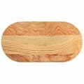 Pikkukuva 1 / 11: vidaXL Pöytälevy Vaaleanruskea 80x40x2 cm Massiivipuu Tammi Soikea