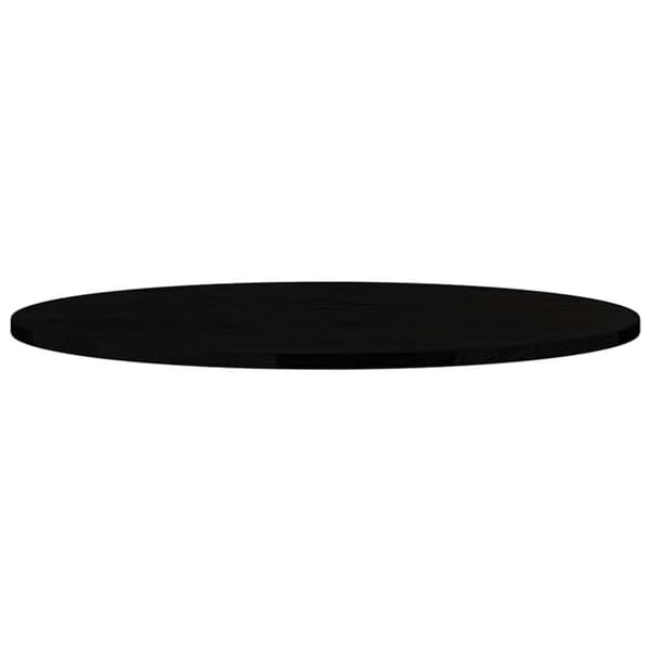 vidaXL Bordsskiva mörkbrun 80x40x2 cm massiv ek oval