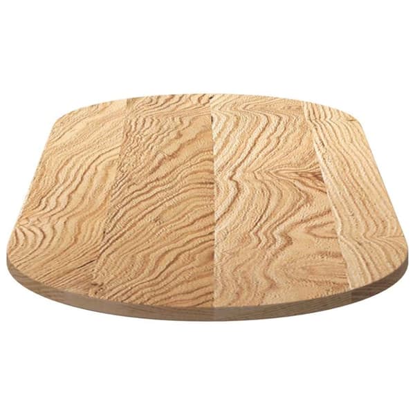 vidaXL Bordplate 140x60x2 cm oval heltre eik
