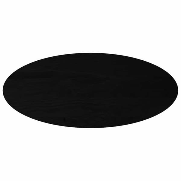 vidaXL Bordplate mørkebrun 140x60x4 cm oval heltre eik