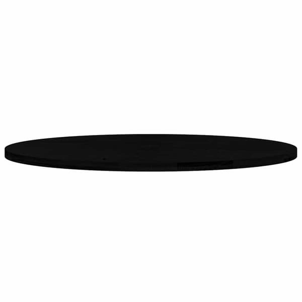 vidaXL Bordplate mørkebrun 140x60x4 cm oval heltre eik