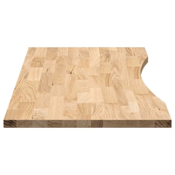 vidaXL Käsittelemätön pöytätaso 120x50x2,5 cm tammi suorakulmainen