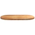 Miniatyrbillede 6 af 11: vidaXL bordplade 100x50x4 cm massivt egetræ oval lysebrun