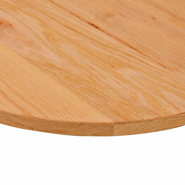 vidaXL Bordsskiva ljusbrun 120x60x2 cm massiv ek oval