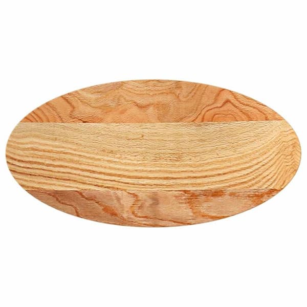 vidaXL Bordsskiva ljusbrun 80x40x4 cm massiv ek oval