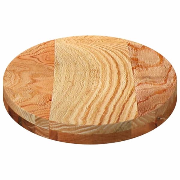 vidaXL Bordsskiva ljusbrun 80x40x4 cm massiv ek oval