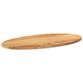 Miniatyrbilde 5 av 11: vidaXL Bordplate lysebrun 80x40x2 cm oval heltre eik