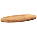 Miniatyrbillede 5 af 11: vidaXL bordplade 80x40x4 cm massivt egetræ oval lysebrun