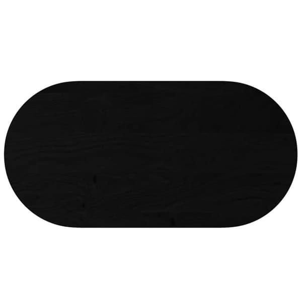 vidaXL bordplade 120x60x2 cm massivt egetræ oval mørkebrun