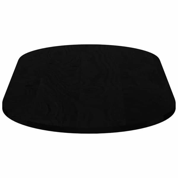 vidaXL bordplade 120x60x2 cm massivt egetræ oval mørkebrun