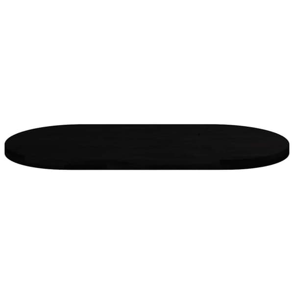 vidaXL Bordplate mørkebrun 120x60x4 cm oval heltre eik