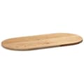 Miniatyrbillede 5 af 11: vidaXL bordplade 80x40x2 cm massivt egetræ oval