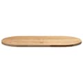 Miniatyrbillede 6 af 11: vidaXL bordplade 80x40x2 cm massivt egetræ oval