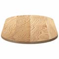 Miniatyrbillede 7 af 11: vidaXL bordplade 100x50x2 cm massivt egetræ oval