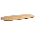 Miniatyrbillede 5 af 11: vidaXL bordplade 140x60x2 cm massivt egetræ oval