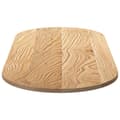 Miniatyrbillede 7 af 11: vidaXL bordplade 140x60x2 cm massivt egetræ oval