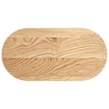 Miniatyrbilde 3 av 11: vidaXL Bordplate 80x40x4 cm oval heltre eik