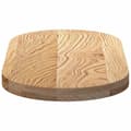 Miniatyrbilde 7 av 11: vidaXL Bordplate 80x40x4 cm oval heltre eik