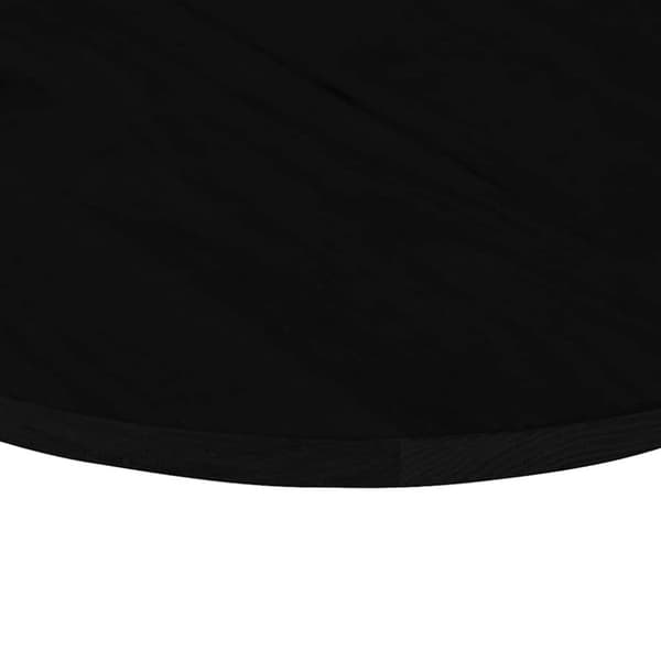 vidaXL Bordplate mørkebrun 80x40x2 cm oval heltre eik