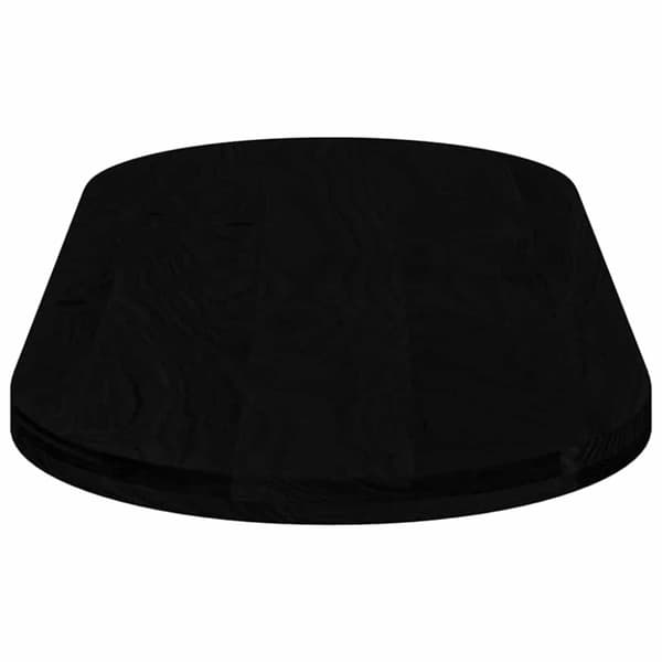 vidaXL Bordsskiva mörkbrun 140x60x4 cm massiv ek oval