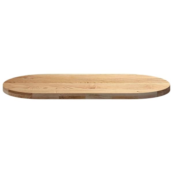 vidaXL Pöytälevy 120x60x4 cm Massiivipuutammea Ovaali