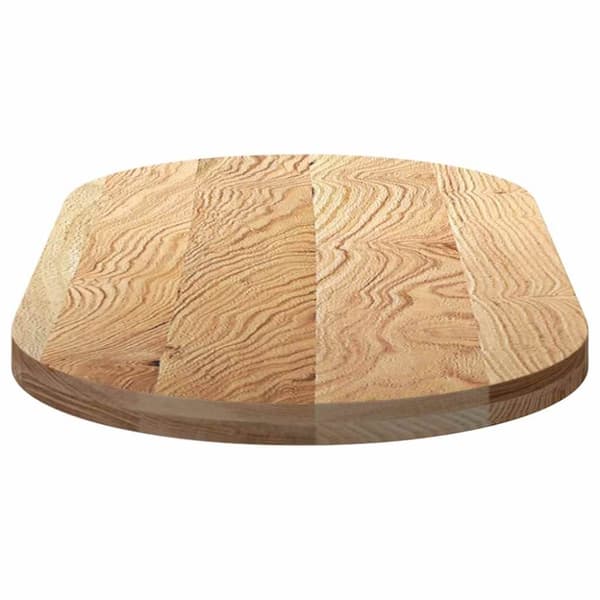 vidaXL Pöytälevy 120x60x4 cm Massiivipuutammea Ovaali
