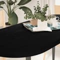 Miniatyrbillede 2 af 11: vidaXL bordplade 140x60x4 cm massivt egetræ oval mørkebrun