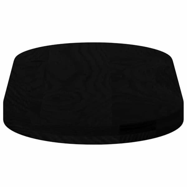 vidaXL Bordsskiva mörkbrun 80x40x4 cm massiv ek oval