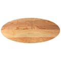 Miniatyrbild 3 av 11: vidaXL Bordsskiva ljusbrun 140x60x4 cm massiv ek oval