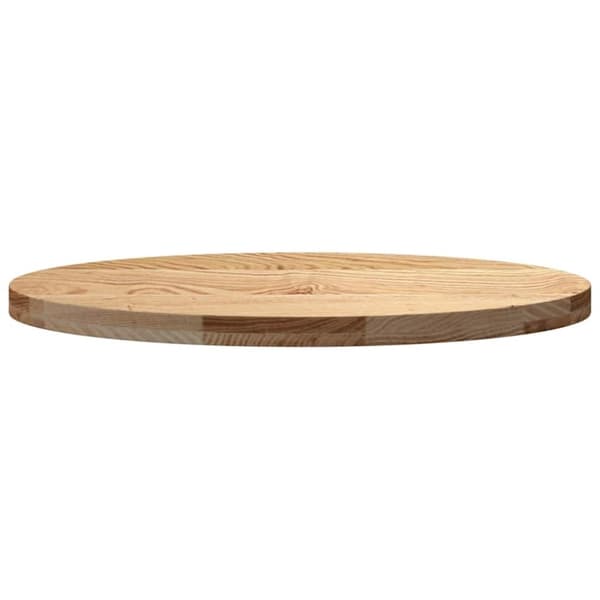 vidaXL Bordsskiva 80x40x4 cm massiv ek oval