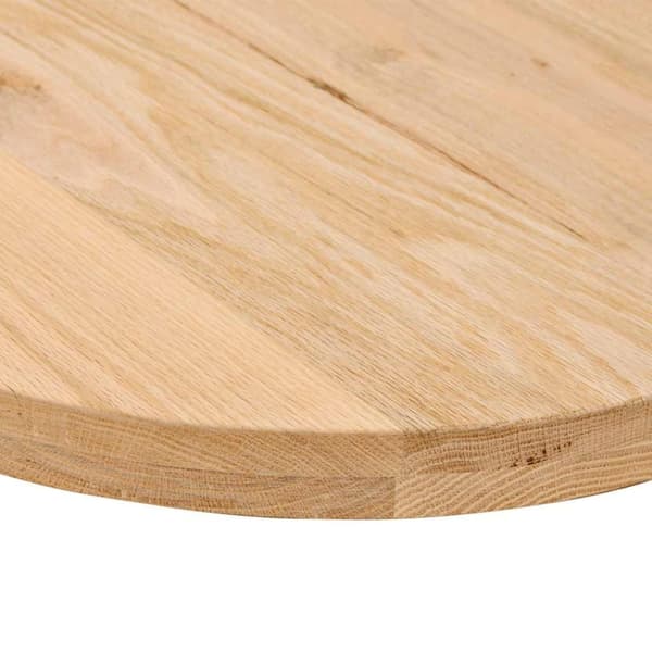 vidaXL Bordsskiva 80x40x4 cm massiv ek oval