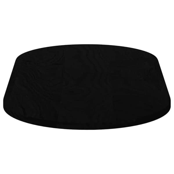 vidaXL Bordplate mørkebrun 100x50x2 cm oval heltre eik