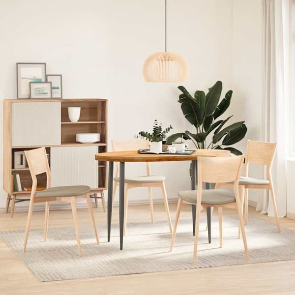 vidaXL Pöytälevy Vaaleanruskea 120x60x4 cm Massiivipuu Tammi Soikea