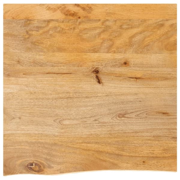 vidaXL Bordplate med naturlig kant 60x60x2,5 cm heltre mango