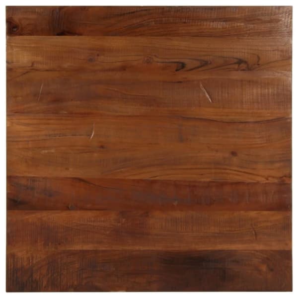 vidaXL Bordplate 90x90x3,8 cm firkantet gjenvunnet heltre