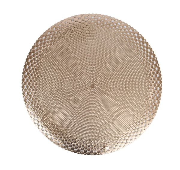 Bordsunderlägg BUBBLAR D38cm, gyllene