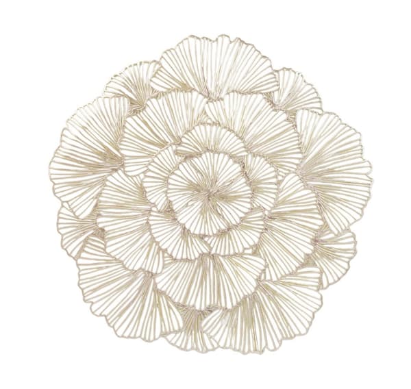 Underlägg ROSE D38cm, gyllene