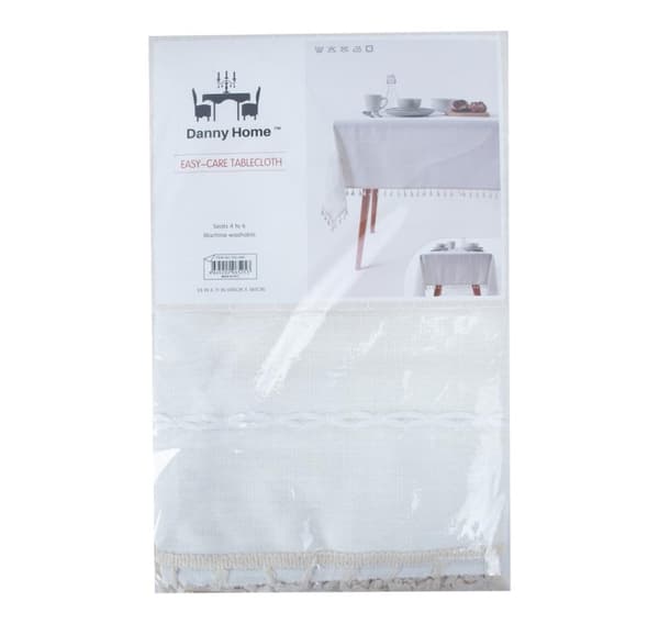 Duk EASY CARE 140x180cm, hvit med dusk