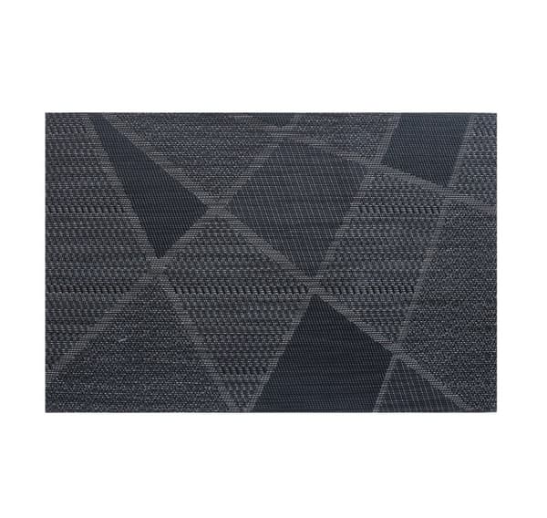 Bordsunderlägg TEXTILINE 30x45cm, svart fyrkant