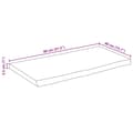 Miniatyrbilde 9 av 9: vidaXL Bordplate 80x40x2,5 cm naturlig kant heltre mango