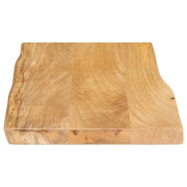 vidaXL Bordplate 50x40x2,5 cm naturlig kant heltre mango