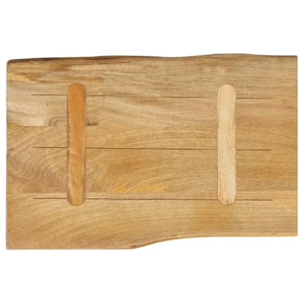 vidaXL Bordplate 50x40x2,5 cm naturlig kant heltre mango