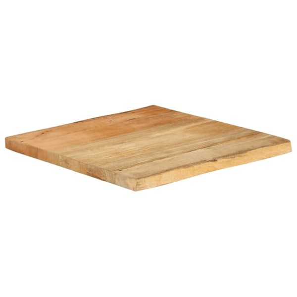 vidaXL bordplade 40x40x2,5 cm naturlig kant massivt mangotræ