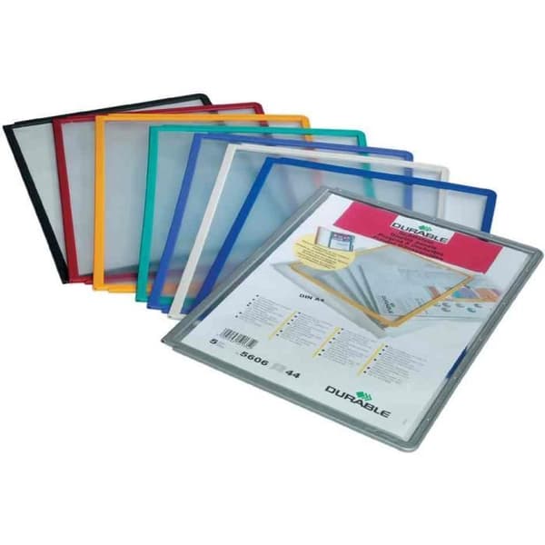 Set om 5 - SHERPA fickplåt, A4-format, ram