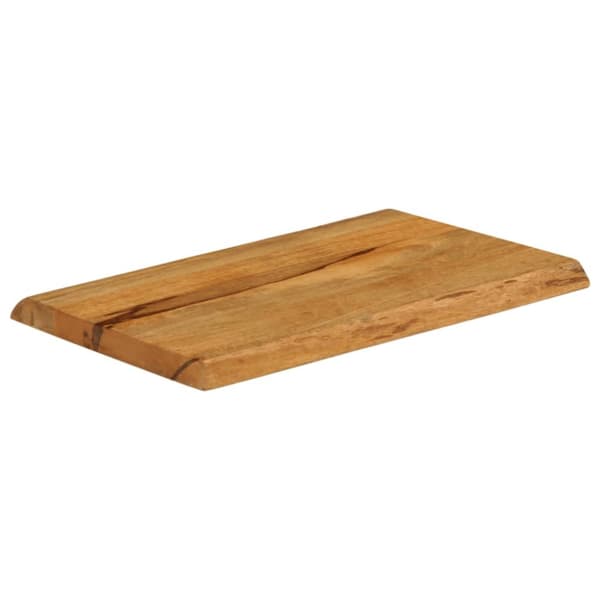 Bordsskiva 60x40x2,5 cm levande kant massivt mangoträ